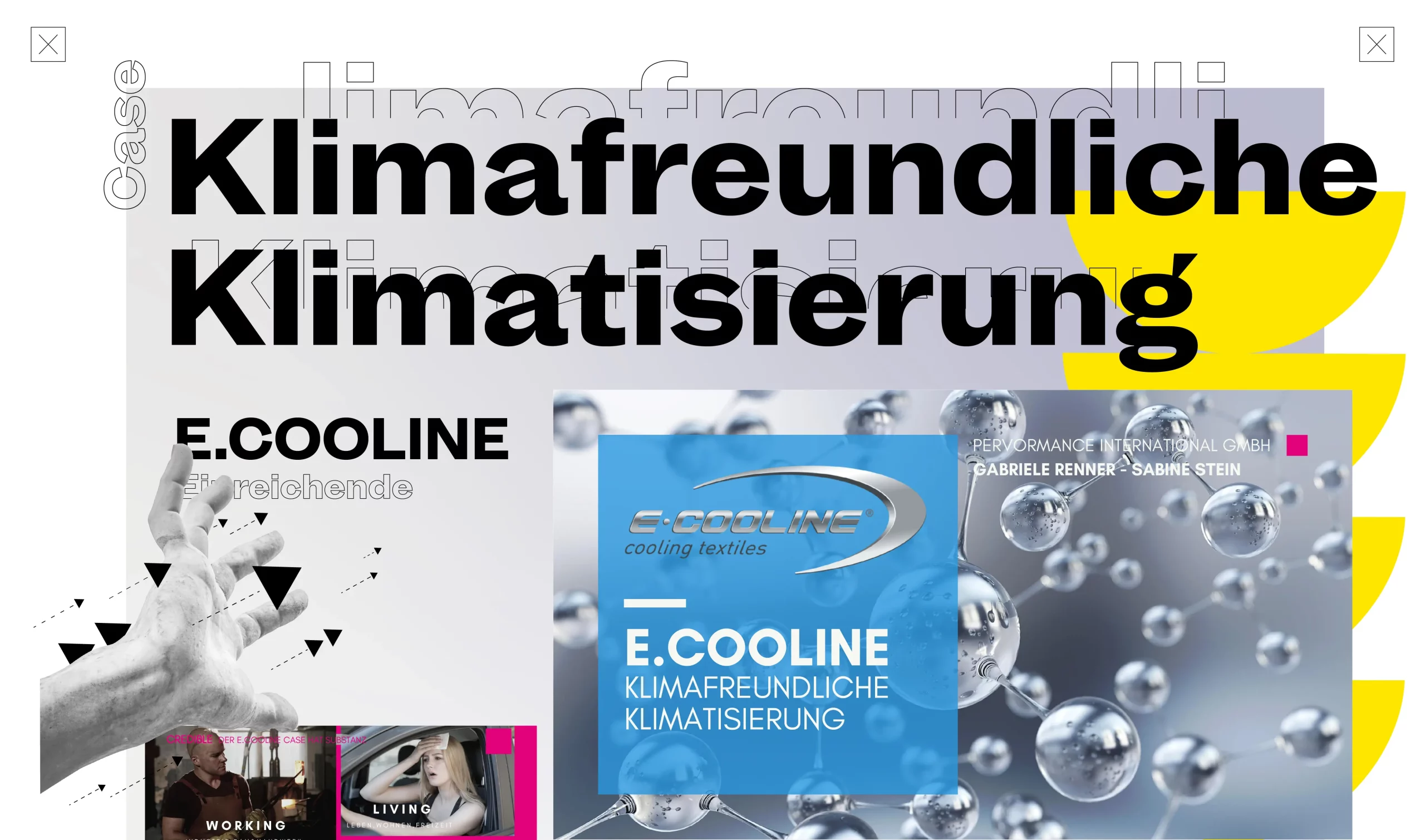 Plakat Klimafreundliche Klimatisierung zum E.COOLINE Gewinn des Marekting for Future Awards