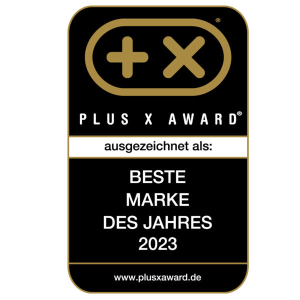 Plus X Award als "Beste Marke des Jahres 2023"