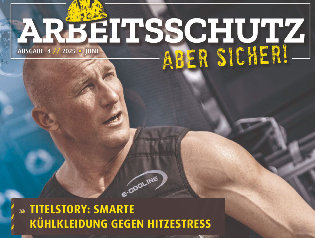 Titel Fachmagazin Arbeitsschutz-Aber sicher mit E.COOLINE Titelstory