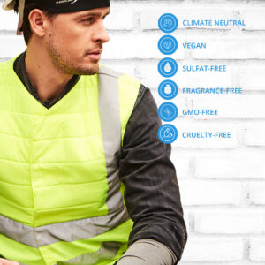 List of Product Benefits - Construction Worker Wearing an SX3 High-Visibility Vest