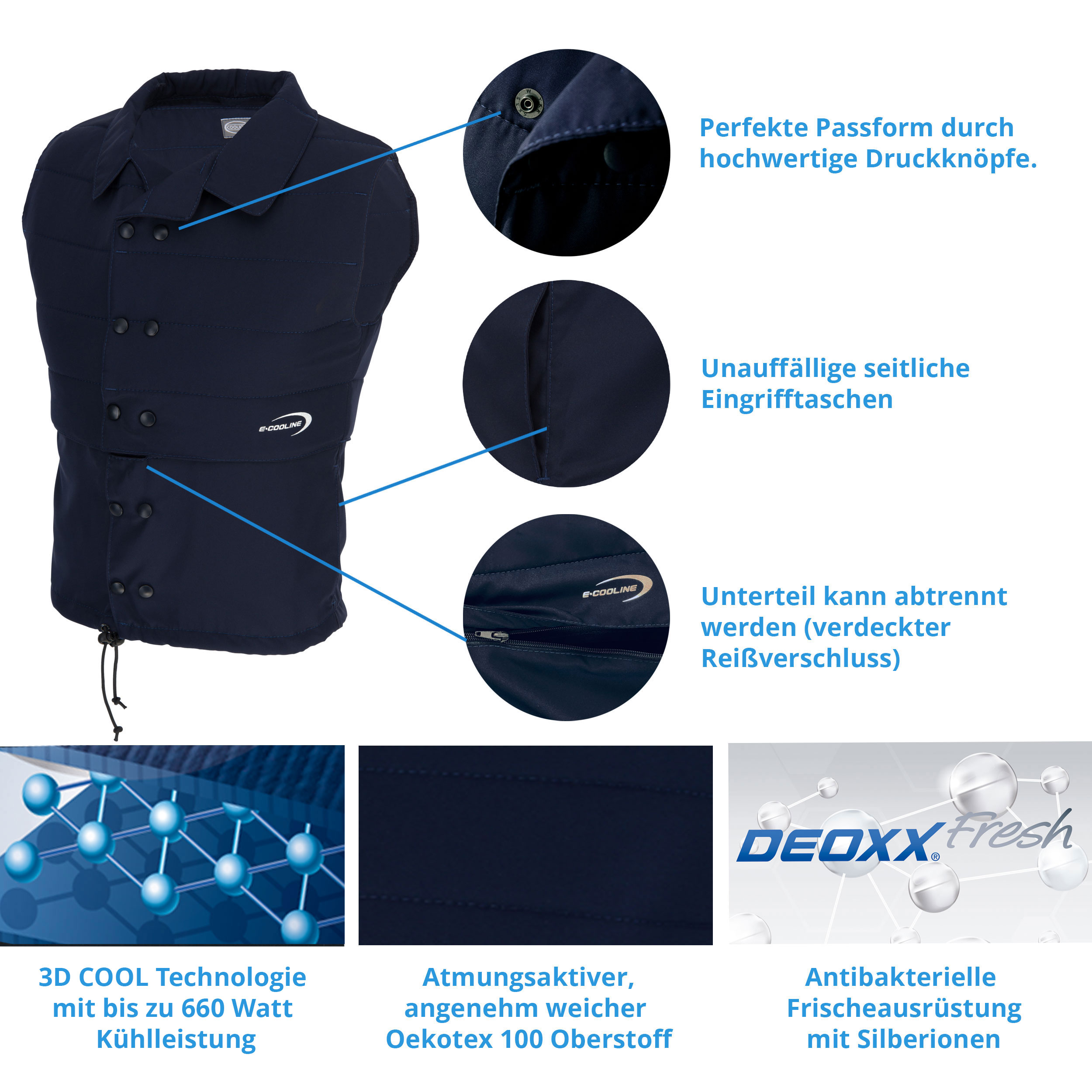 E.COOLINE PowerVital Vest - cooling vest - Image 8