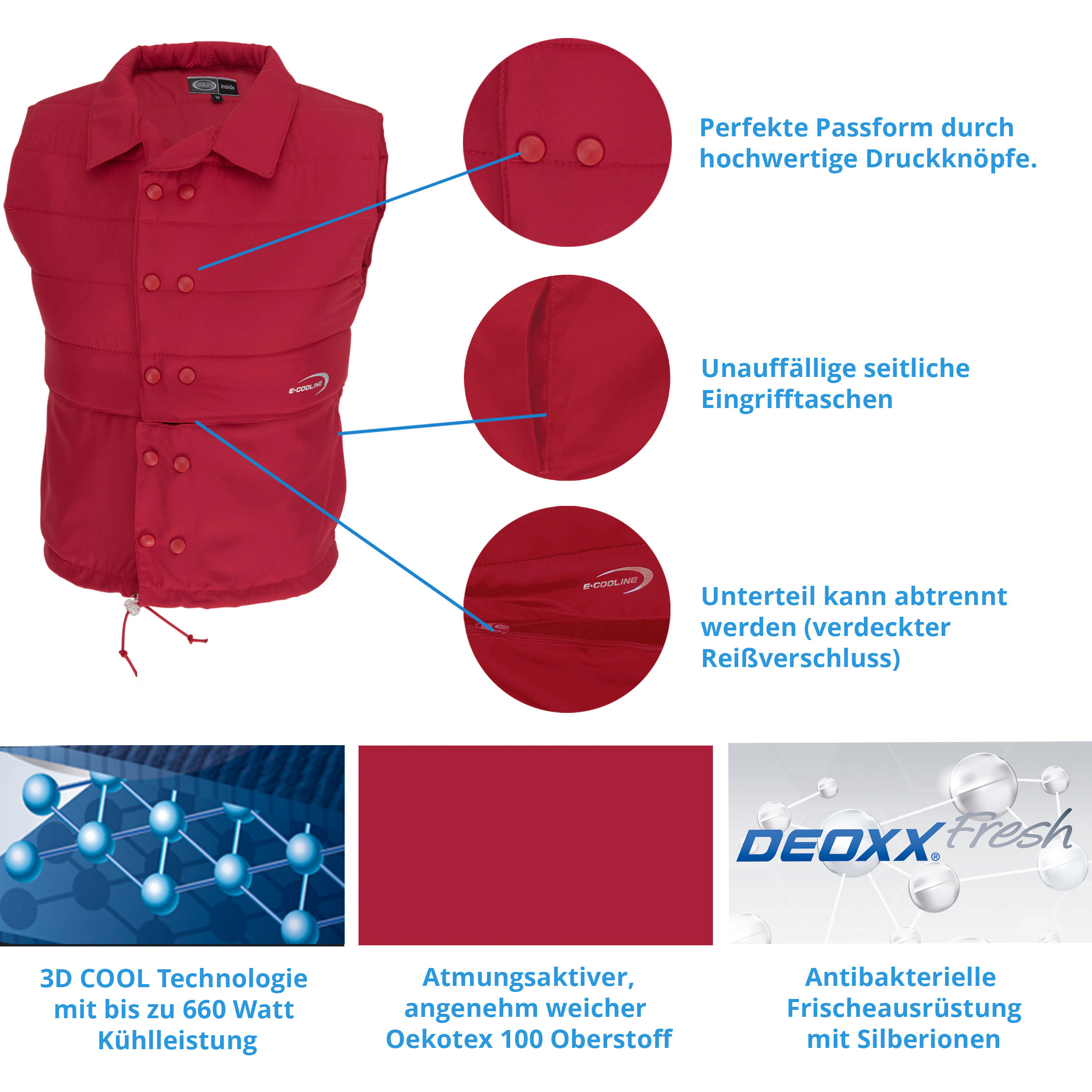 E.COOLINE PowerVital Vest - cooling vest - Image 12